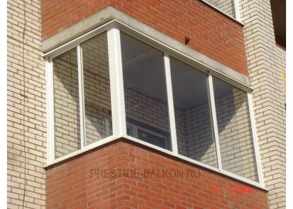 Холодное остекление балкона профилем Provedal и шумопонижающими отливами Жуковском