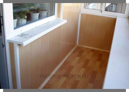 Теплое остекление балкона пластиковыми окнами и электрическим теплым полом в Жуковском