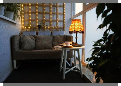 Настольное освещение лоджии в Жуковском