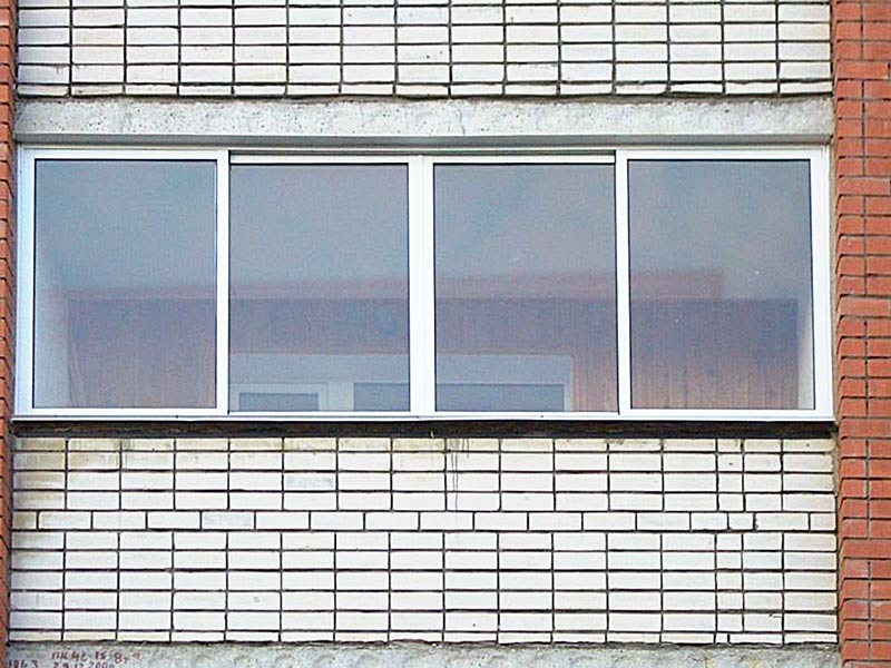 Остекление балкона алюминиевым профилем фото