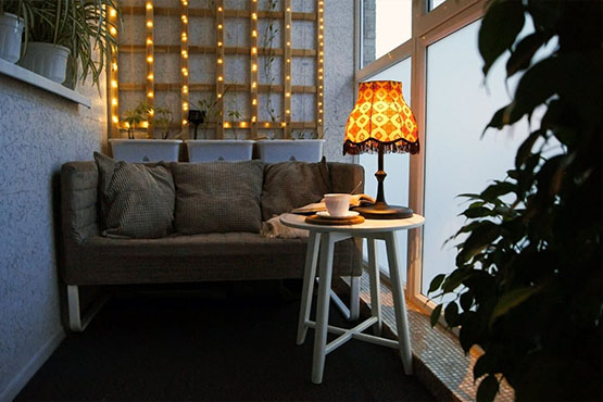 Настольное освещение лоджии в Жуковском