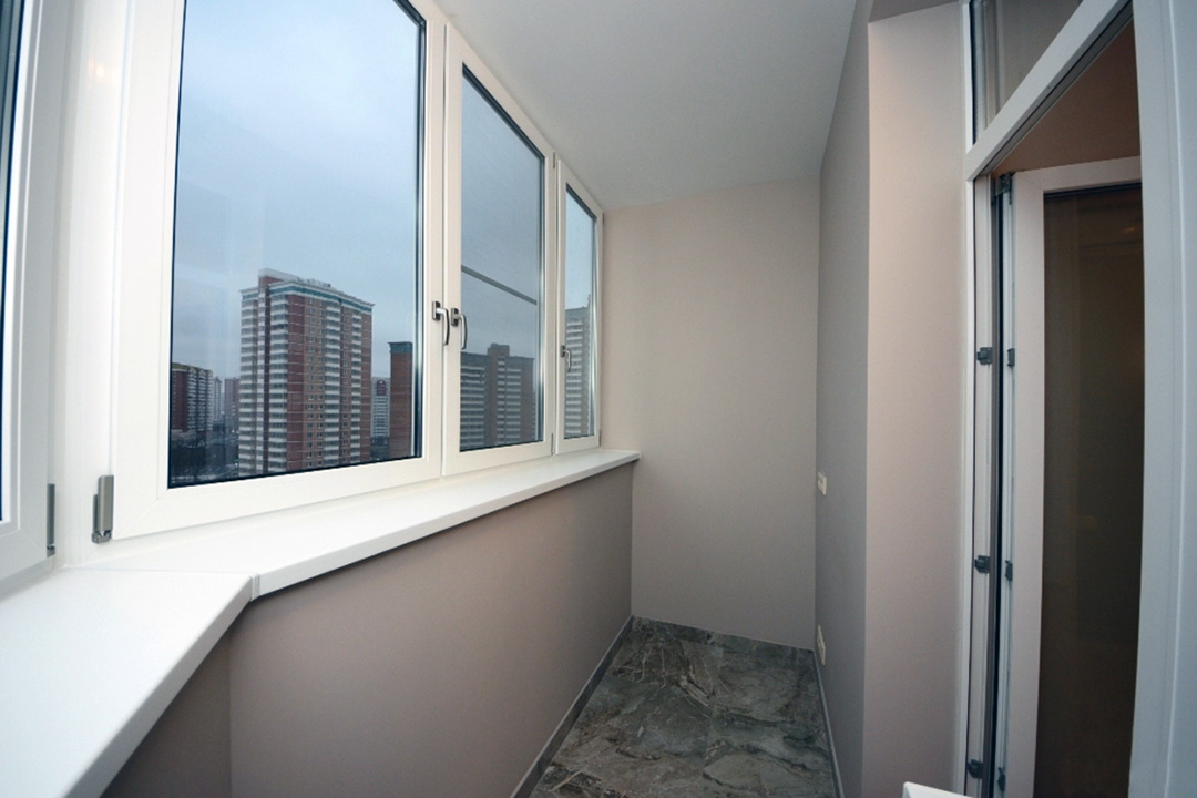 Отделка балконов и лоджий гипсокартоном в Жуковском